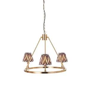 Endon Lighting Chester & Zigzag 16cm 3lt Pendant - Endon Lighting Chester & Zigzag 16cm 3lt Pendant