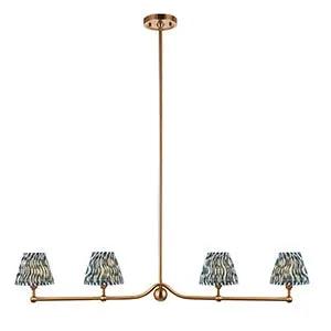 Endon Lighting Santiago & Ripple 16cm 4lt Linear Pendant - Endon Lighting Santiago & Ripple 16cm 4lt Linear Pendant