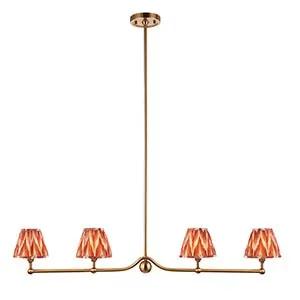 Endon Lighting Santiago & Zigzag 16cm Apricot orange shade - Endon Lighting Santiago & Zigzag 16cm Apricot orange shade