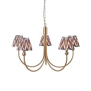 Endon Lighting Santiago & Zigzag 16cm Pearl grey shade - Endon Lighting Santiago & Zigzag 16cm Pearl grey shade