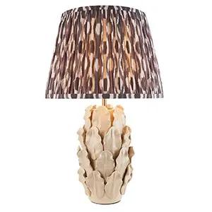 Endon Lighting Layered Leaf & Ikat 35cm Table - Endon Lighting Layered Leaf & Ikat 35cm Table