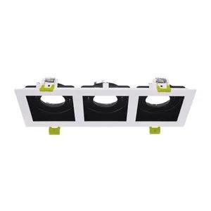 Integral Downlights ACCENTPLUS GIMBAL DOWNLIGHT FOR 3 X LED GU10 255X90MM CUTOUT FRONT BULB ENTRY ±30° TILTABLE 365° ADJUSTMENT INTEGRAL - Integral Downlights ACCENTPLUS GIMBAL DOWNLIGHT FOR 3 X LED GU10 255X90MM CUTOUT FRONT BULB ENTRY ±30° TILTABLE 365° ADJUSTMENT INTEGRAL