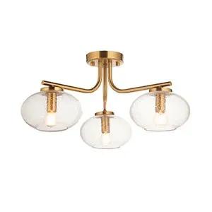 Endon Lighting Jacob 3lt Semi Flush - Endon Lighting Jacob 3lt Semi Flush