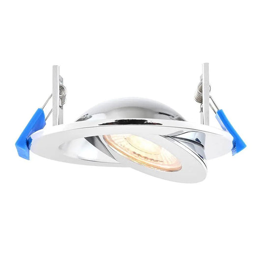 Saxby Fire Rated Saxby Shield360 4CCT Tri Wattage - Chrome - Saxby Fire Rated Saxby Shield360 4CCT Tri Wattage - Chrome