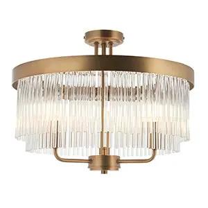 Endon Lighting Clermont 3lt Semi flush - Endon Lighting Clermont 3lt Semi flush