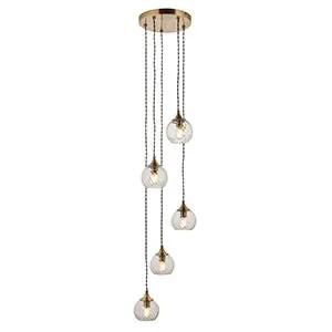 Endon Lighting Allegra 5lt Cascade Pendant - Endon Lighting Allegra 5lt Cascade Pendant