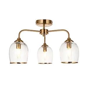 Endon Lighting Ashcroft 3lt Semi Flush - Endon Lighting Ashcroft 3lt Semi Flush