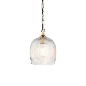 Endon Lighting Ashcroft Ribbed Pendant - Endon Lighting Ashcroft Ribbed Pendant