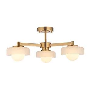 Endon Lighting Boss 3lt Semi Flush - Endon Lighting Boss 3lt Semi Flush
