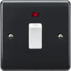 Part M Knightsbridge 20A 1G DP Switch with Neon [Part M Compliant] - Part M Knightsbridge 20A 1G DP Switch with Neon [Part M Compliant]