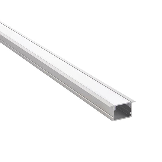 Saxby Rigel Recessed Wide 2m Aluminium Profile/Extrusion Silver - Saxby Rigel Recessed Wide 2m Aluminium Profile/Extrusion Silver