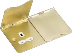FLOOR SOCKETS 13A 2G Unswitched Floor Socket - Brushed Bronze with Black Insert - FLOOR SOCKETS 13A 2G Unswitched Floor Socket - Brushed Bronze with Black Insert