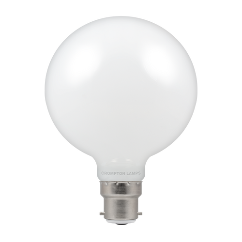 Crompton Lamps LED LED Filament Globe G95 Opal Dimmable 7W 2700K BC-B22 - Crompton Lamps LED LED Filament Globe G95 Opal Dimmable 7W 2700K BC-B22