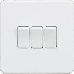 ml matt white 10AX 3G 2-way Switch - Matt White - Electrical ml matt white 10AX 3G 2-way Switch - Matt White Electrical