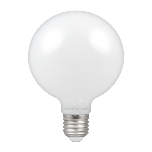 Crompton Lamps LED LED Filament Globe G95 Opal Dimmable 7W 2700K ES-E27 - Crompton Lamps LED LED Filament Globe G95 Opal Dimmable 7W 2700K ES-E27