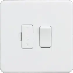 ml matt white 13A Switched Fused Spur Unit - Matt White - Electrical ml matt white 13A Switched Fused Spur Unit - Matt White Electrical