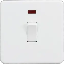 ml matt white 20A 1G DP Switch with Neon - Matt White - Electrical ml matt white 20A 1G DP Switch with Neon - Matt White Electrical