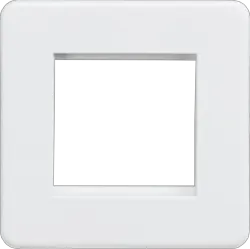 ml matt white 2G Modular Faceplate - Matt White - Electrical ml matt white 2G Modular Faceplate - Matt White Electrical