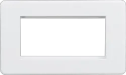 ml matt white 4G Modular Faceplate - Matt White - Electrical ml matt white 4G Modular Faceplate - Matt White Electrical