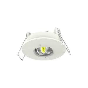 Integral Downlights EMERGENCY COMPACT DOWNLIGHT 1W 120LM 3HR NON-MAINTAINED 30MM CUTOUT 5700K OPEN AREA MANUAL TEST LED INTEGRAL - Emergency Downlights Integral Downlights EMERGENCY COMPACT DOWNLIGHT 1W 120LM 3HR NON-MAINTAINED 30MM CUTOUT 5700K OPEN AREA MANUAL TEST LED INTEGRAL Emergency Downlights