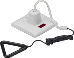 Part M Knightsbridge 50A DP Pull Cord Switch with Neon and Mechanical On/Off [Part M Compliant] - Part M Knightsbridge 50A DP Pull Cord Switch with Neon and Mechanical On/Off [Part M Compliant]