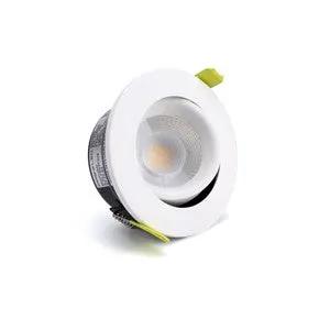 integral fire rated down light 2 LUXFIRE II FIRE RATED DOWNLIGHT 92MM CUTOUT IP65 30 DEG TILTABLE 7W 840LM 3000/4000/5000 SWITCHABLE CCT 120LM/W 55 DEG BEAM DIMMABLE WHITE INTEGRAL - integral fire rated down light 2 LUXFIRE II FIRE RATED DOWNLIGHT 92MM CUTOUT IP65 30 DEG TILTABLE 7W 840LM 3000/4000/5000 SWITCHABLE CCT 120LM/W 55 DEG BEAM DIMMABLE WHITE INTEGRAL