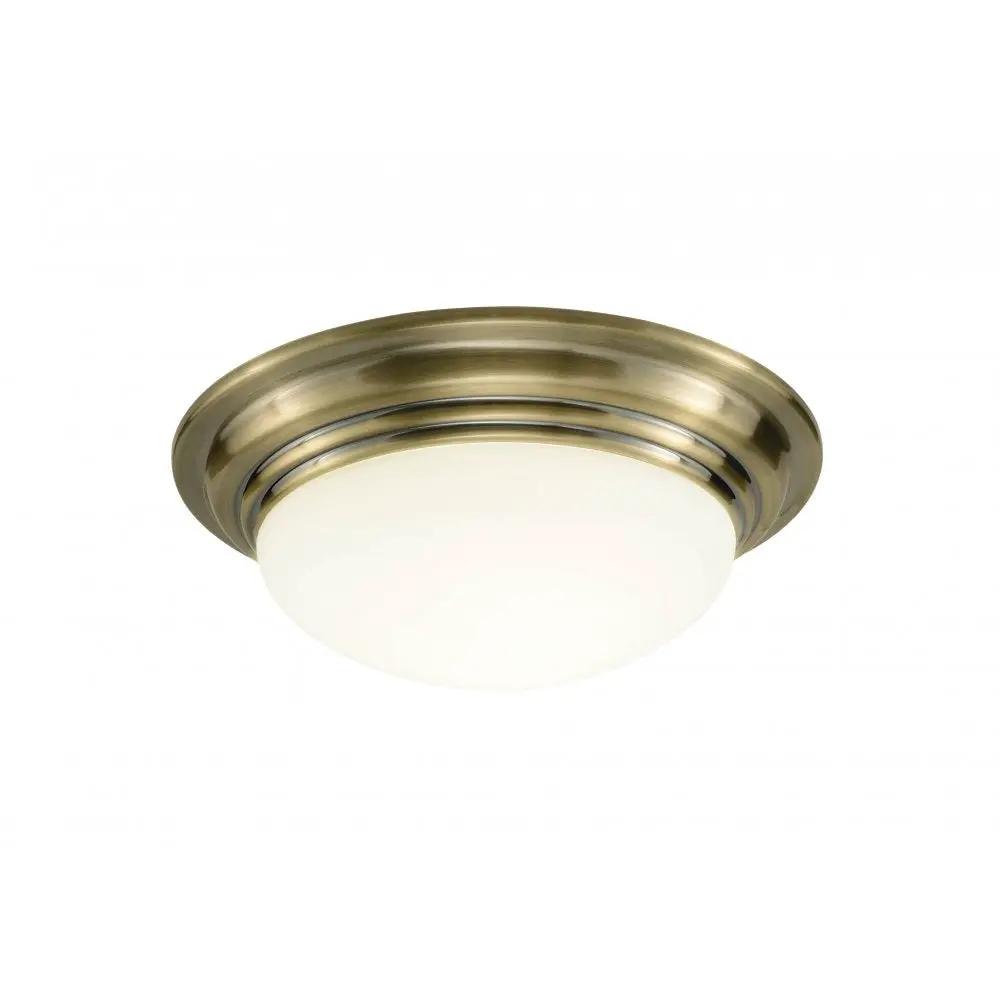 dar lighting Där Lighting Group, Dar BAR5075 Barclay Bathroom Flush Light Antique Brass - dar lighting Där Lighting Group, Dar BAR5075 Barclay Bathroom Flush Light Antique Brass