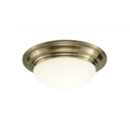 dar lighting Där Lighting Group, Dar BAR5075 Barclay Bathroom Flush Light Antique Brass - dar lighting Där Lighting Group, Dar BAR5075 Barclay Bathroom Flush Light Antique Brass