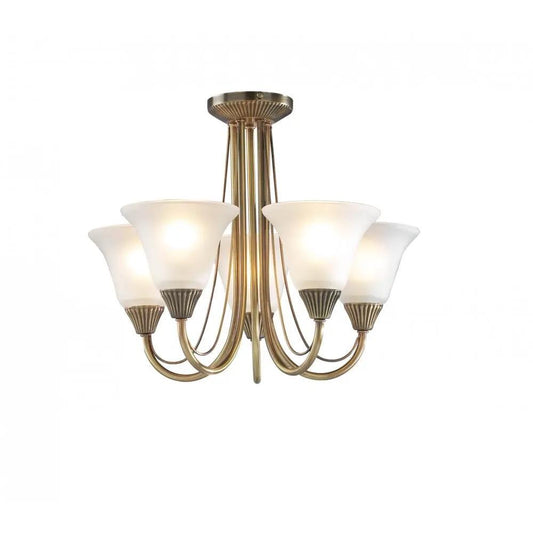 dar lighting Där Lighting Group, Dar BOS05 Boston 5 Light Semi-flush - dar lighting Där Lighting Group, Dar BOS05 Boston 5 Light Semi-flush