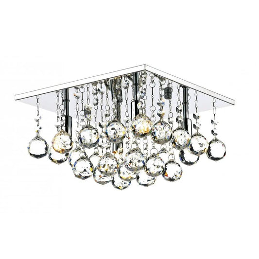 dar lighting Där Lighting Group, Dar ABA5250 Abacus Square Flush Polished Chrome - dar lighting Där Lighting Group, Dar ABA5250 Abacus Square Flush Polished Chrome