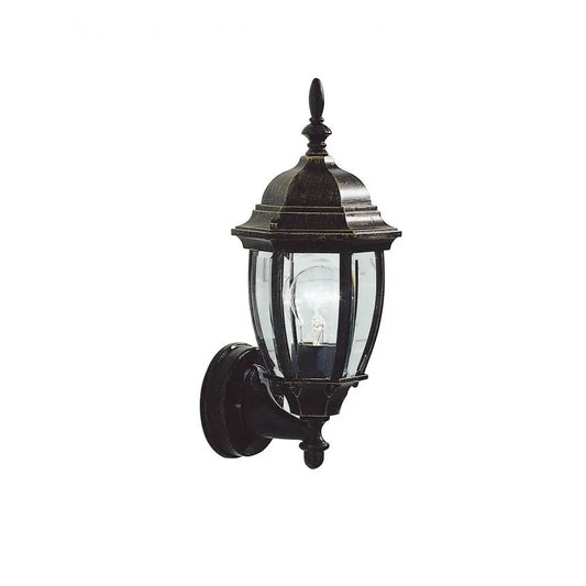 dar lighting Där Lighting Group, Dar HAM162235 Hambro Up Wall Bracket Black Gold - dar lighting Där Lighting Group, Dar HAM162235 Hambro Up Wall Bracket Black Gold
