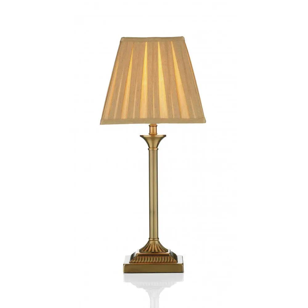dar lighting Där Lighting Group Dar TAY4075/X Taylor Table Lamp Antique Brass With Shade - dar lighting Där Lighting Group Dar TAY4075/X Taylor Table Lamp Antique Brass With Shade