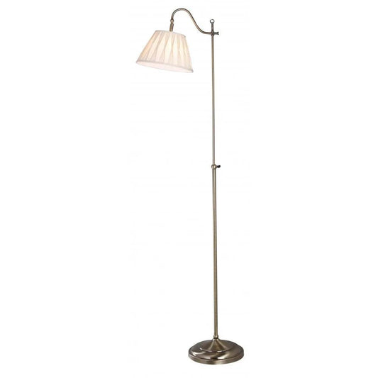 dar lighting Där Lighting Group, Dar SUF4975/X Suffolk Floor Lamp Rise & Fall Antique Brass With Shade - dar lighting Där Lighting Group, Dar SUF4975/X Suffolk Floor Lamp Rise & Fall Antique Brass With Shade