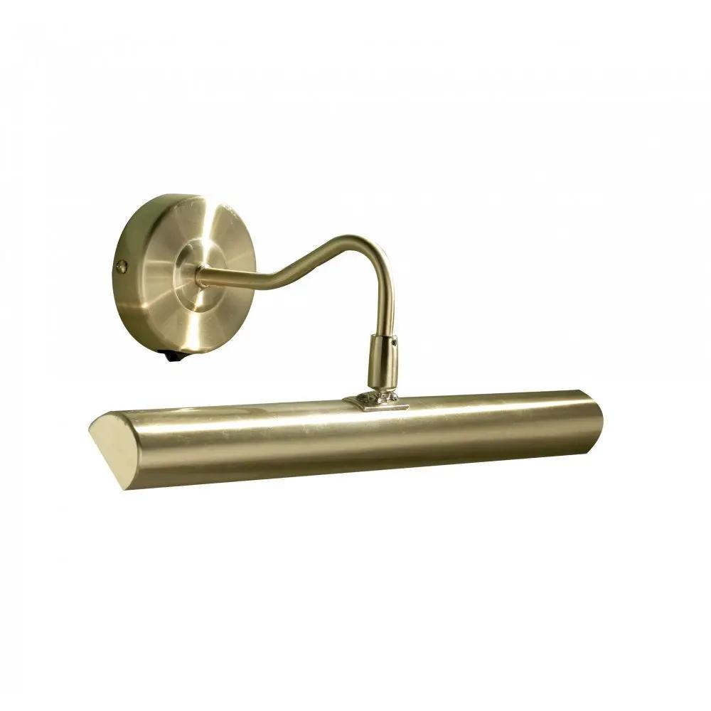 dar lighting Där Lighting Group, Dar ONE6741 Onedin Picture Light Sat Brass - dar lighting Där Lighting Group, Dar ONE6741 Onedin Picture Light Sat Brass