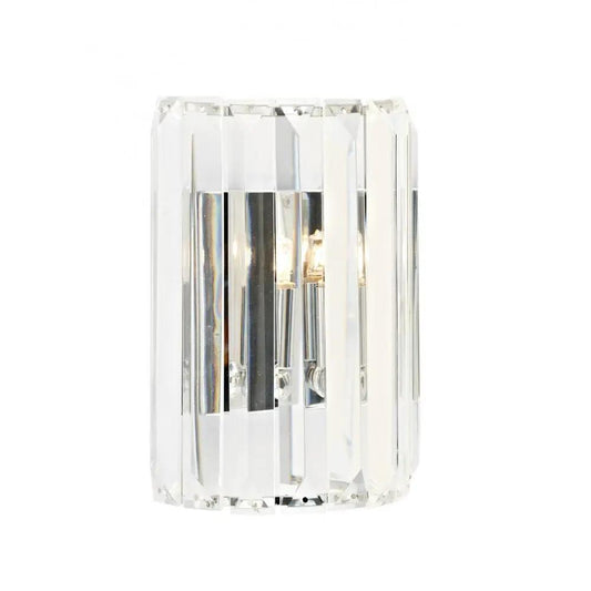 dar lighting Där Lighting Group, Dar SKE0750 Sketch Crystal Wall Light Polished Chrome - dar lighting Där Lighting Group, Dar SKE0750 Sketch Crystal Wall Light Polished Chrome