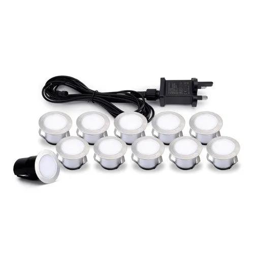 marker light Integral LED OUTDOOR DECK LIGHT 10PCS KITS DUSK TO DAWN IP65 20LM/EA 0.4W/EA 2700K WITH UK PLUG - marker light Integral LED OUTDOOR DECK LIGHT 10PCS KITS DUSK TO DAWN IP65 20LM/EA 0.4W/EA 2700K WITH UK PLUG