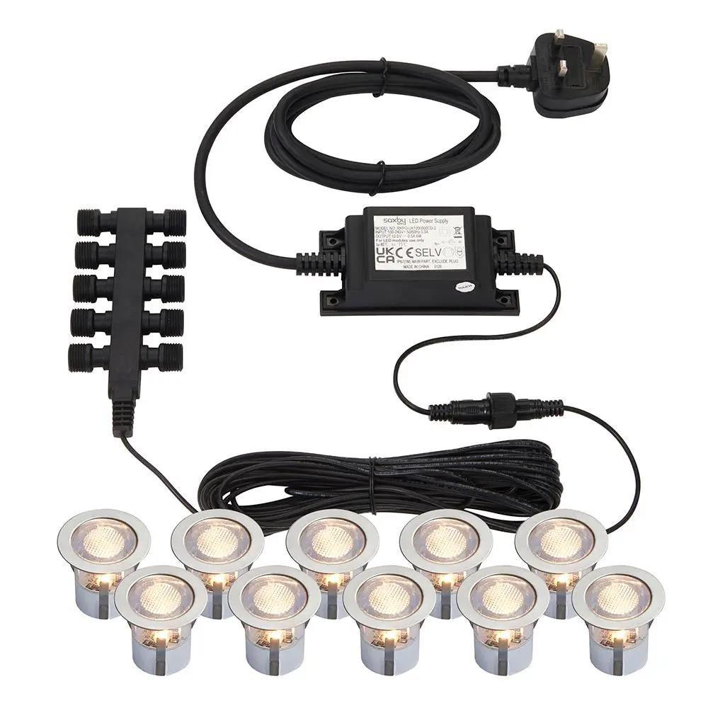 decking light Saxby Ikon round CCT 30mm Kit IP67 - decking light Saxby Ikon round CCT 30mm Kit IP67