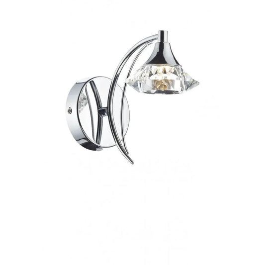 dar lighting Där Lighting Group, Dar LUT0750 Luther Wall Bracket Polished Chrome - dar lighting Där Lighting Group, Dar LUT0750 Luther Wall Bracket Polished Chrome