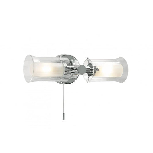 dar lighting Där Lighting Group Dar ELB0950 Elba Bathroom Double Wall Light - dar lighting Där Lighting Group Dar ELB0950 Elba Bathroom Double Wall Light