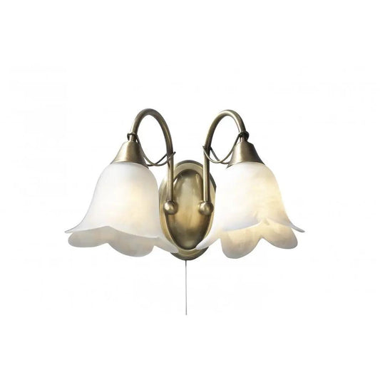 dar lighting Dar Lighting Group, Dar DOU0975 Doublet Double Wall Bracket-antique Brass (S) - dar lighting Dar Lighting Group, Dar DOU0975 Doublet Double Wall Bracket-antique Brass (S)