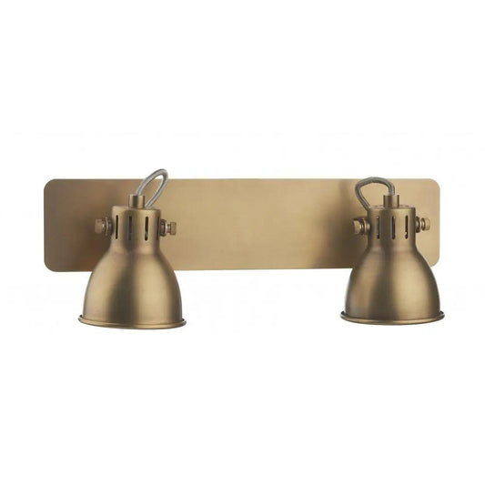 dar lighting Där Lighting Group Dar IDA7775 Idaho 2 Light Bar Spot Natural Brass - dar lighting Där Lighting Group Dar IDA7775 Idaho 2 Light Bar Spot Natural Brass