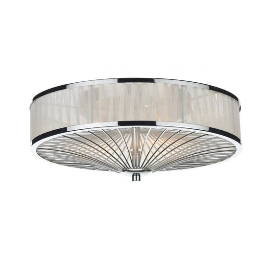 dar lighting Där Lighting Group, Dar OSL5050 Oslo 3 Light Flush Polished Chrome - dar lighting Där Lighting Group, Dar OSL5050 Oslo 3 Light Flush Polished Chrome