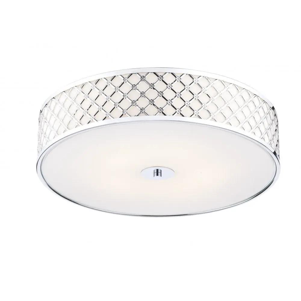 dar lighting Där Lighting Group, Dar CIV5050 Civic Flush Large Polished Chrome - dar lighting Där Lighting Group, Dar CIV5050 Civic Flush Large Polished Chrome
