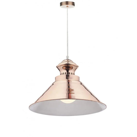 dar lighting Där Lighting Group, Dar DAU0164 Dauphine 1 Light Pendant Copper (SD) - dar lighting Där Lighting Group, Dar DAU0164 Dauphine 1 Light Pendant Copper (SD)