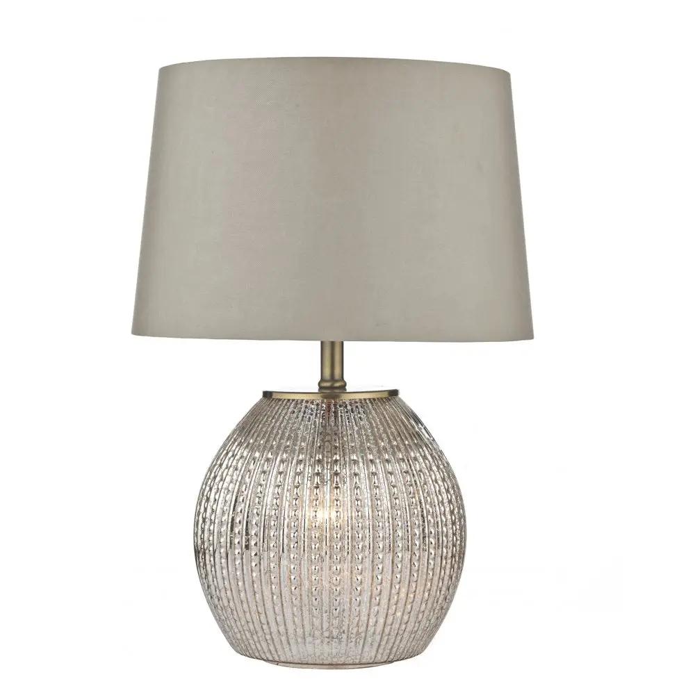 dar lighting Där Lighting Group, Dar SON4232 Sonia Table Lamp Antique Silver - dar lighting Där Lighting Group, Dar SON4232 Sonia Table Lamp Antique Silver