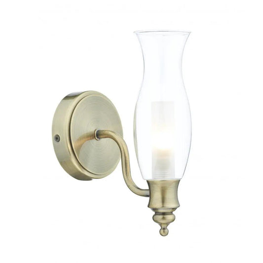dar lighting Där Lighting Group, Dar VES0775 Vestry 1 Light Wall Bracket Antique Brass - dar lighting Där Lighting Group, Dar VES0775 Vestry 1 Light Wall Bracket Antique Brass