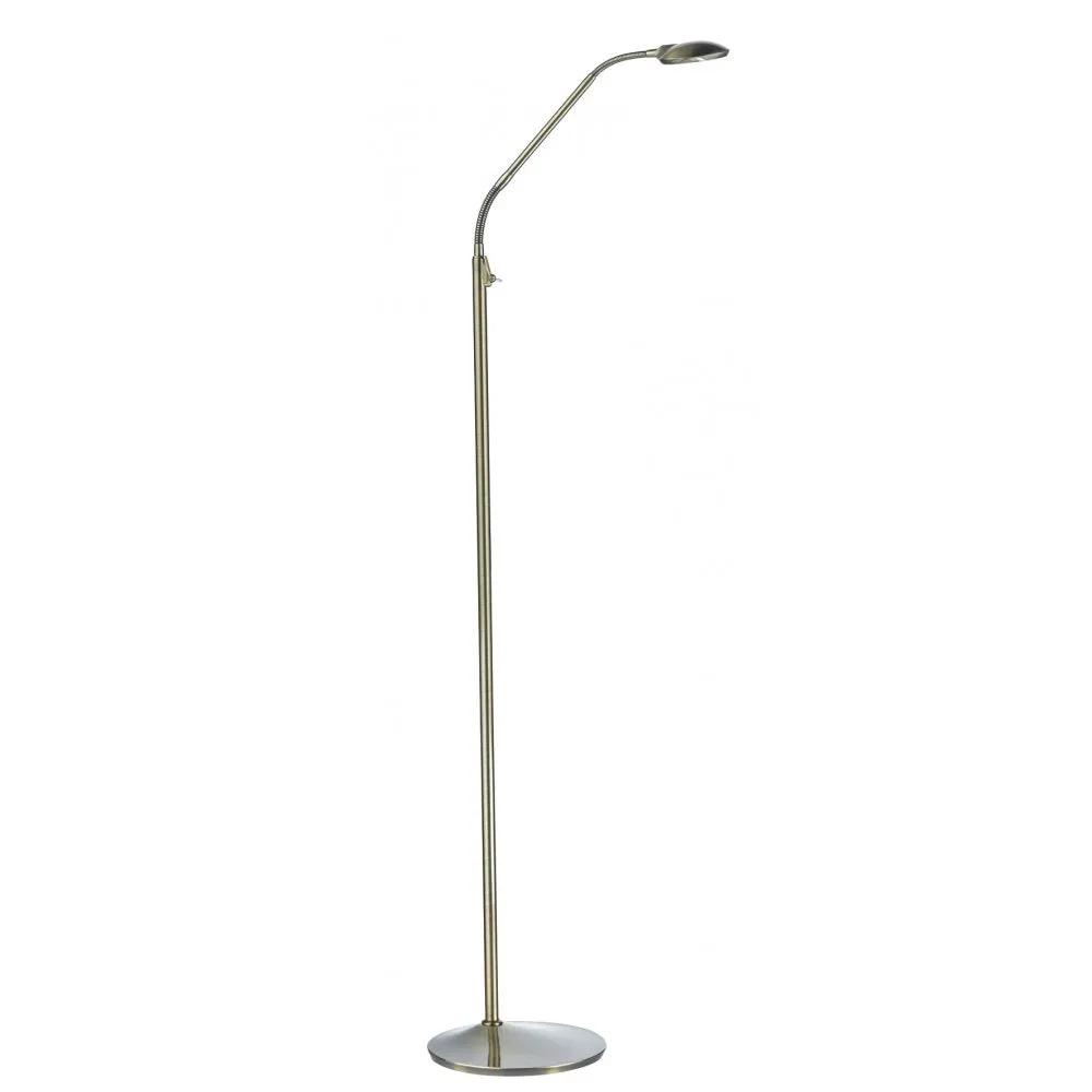 dar lighting Där Lighting Group Dar WEL4975 Wellington Floor Lamp Antique Brass LED - dar lighting Där Lighting Group Dar WEL4975 Wellington Floor Lamp Antique Brass LED
