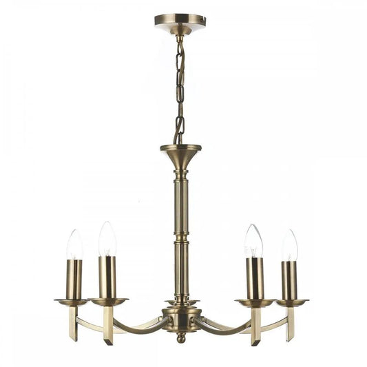 dar lighting Där Lighting Group, Dar AMB0575 Ambassador 5 Light Pendant Antique Brass - dar lighting Där Lighting Group, Dar AMB0575 Ambassador 5 Light Pendant Antique Brass