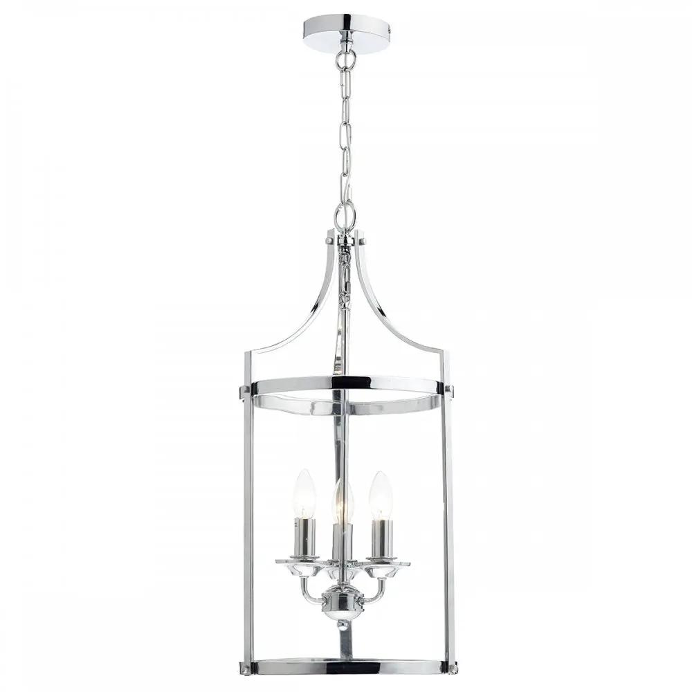 dar lighting Där Lighting Group, Dar ELY0350 Ely 3 Light Pendant Polished Chrome (SD) - dar lighting Där Lighting Group, Dar ELY0350 Ely 3 Light Pendant Polished Chrome (SD)