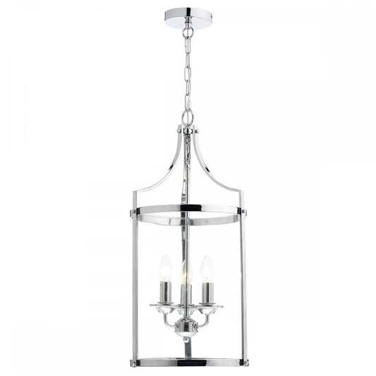 dar lighting Där Lighting Group, Dar ELY0350 Ely 3 Light Pendant Polished Chrome (SD) - dar lighting Där Lighting Group, Dar ELY0350 Ely 3 Light Pendant Polished Chrome (SD)